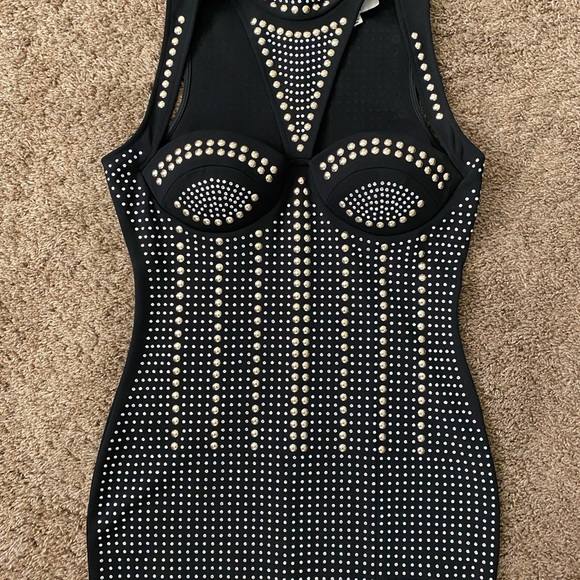 Dress | Evening Studded Midi-Dress - Picture 2 of 11